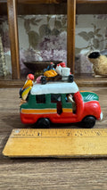Vintage Dominican Republic Folk Art Guagua Bus – Hand Painted